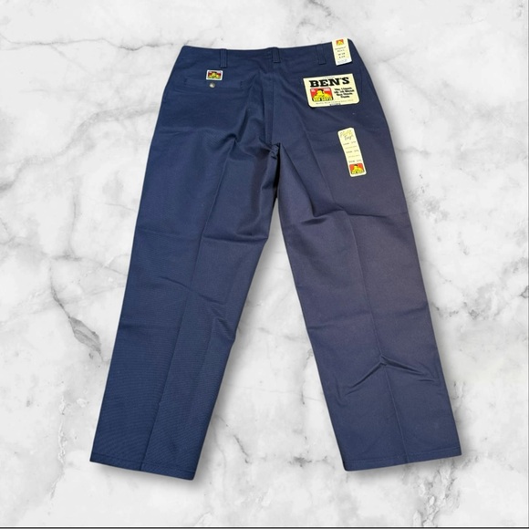 NWT Ben Davis The Classic‎ 50/50 Blend Pants W38 L29 Navy Blue - Picture 6 of 13
